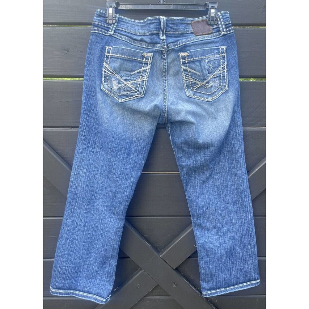 BKE Kate Denim Jeans Women's Size 30 Cropped Thick Stitch